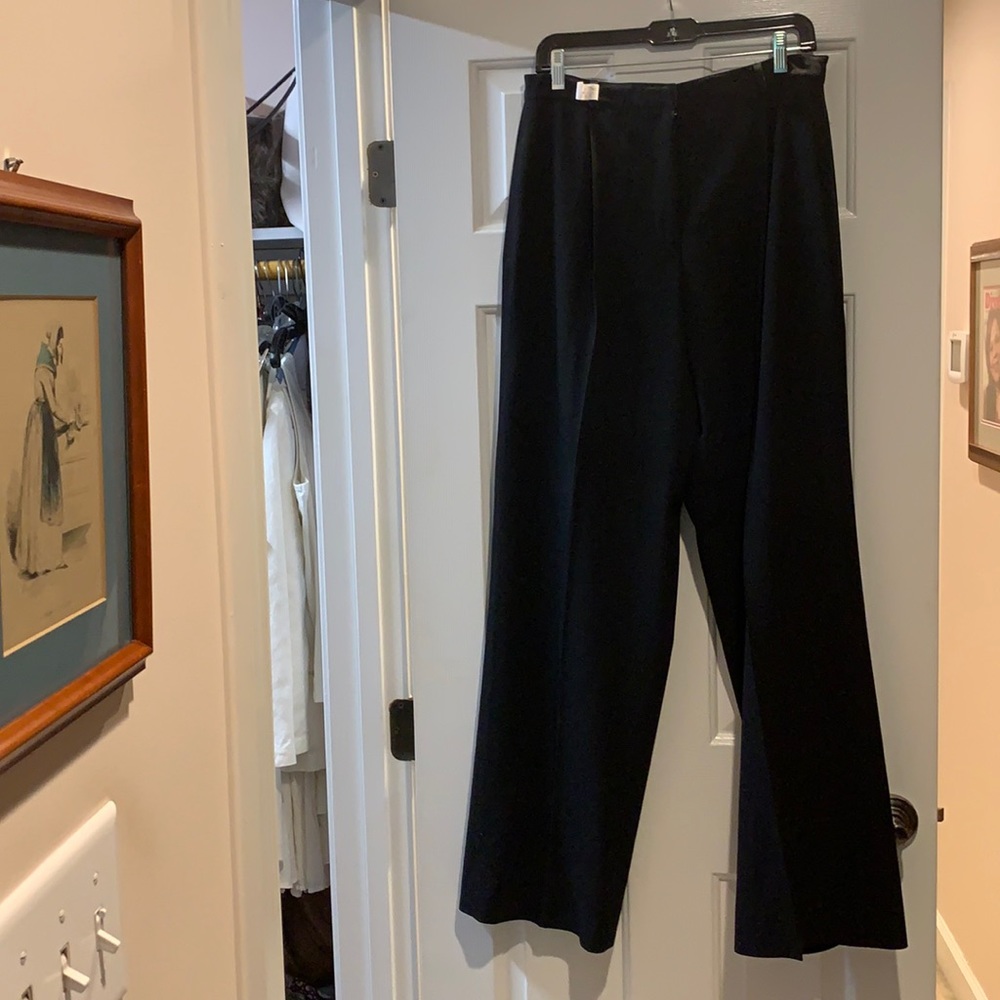 Anne Klein black 100% wool pants